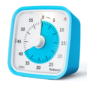 Temporizador de Carátula Personalizable Yunbaoit OEM, Herramienta Silenciosa para la Gestión del Tiempo para Niños, Temporizador de Cocina de 60 Minutos, Temporizador Visual para Niños, Reloj para la Escuela y el Aula - Product Image 1