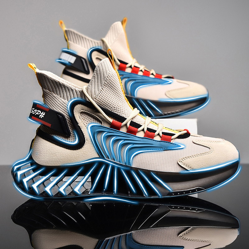 Leaveland оптовая продажа по щиколотку; Обувь для мужчин; Мужские модные кроссовки на платформе блестящие туфли на танкетке/высоком каблуке; Спортивная обувь для мужчин