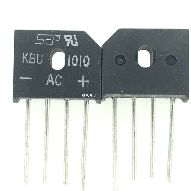KBU1010 DIP-4 single-phase flat bridge rectifier bridge rectifier 10A 1000V brand new original