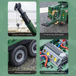 Mould <span class=keywords><strong>King</strong></span> 20009 <span class=keywords><strong>jouet</strong></span> d'apprentissage pour enfants, camion télécommandé, bloc <span class=keywords><strong>de</strong></span> construction en brique, <span class=keywords><strong>jouet</strong></span> RC, grue <span class=keywords><strong>de</strong></span> récupération blindée, créatif pour enfants - Product Image 5