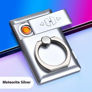 Internet Celebrity deux-en-un multi-fonction allume-cigare électronique support de téléphone portable boucle d'anneau charge USB - Product Image 6