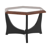 Table basse en fer, meuble de salon, Table basse en bois de résine époxy personnalisée directement en usine