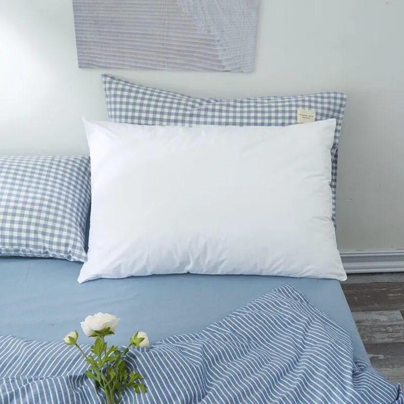 Cuscini personalizzati per dormire cuscini in tessuto 100% poliestere bianco vendita calda all'ingrosso cuscino alberghiero