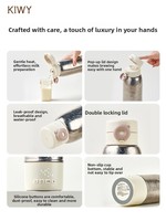Chauffe-biberon Babytop 500 ml, bouilloire à température constante, tasse thermos portable pour bébé, utilisation en extérieur, isolée et chauffante