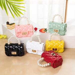 Women Fashion PVC Handbag Chain Jelly Bag Shoulder Bag for girls - Product Image 1