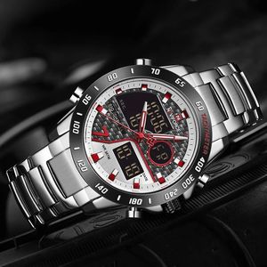 Reloj de Pulsera Naviforce 9171 NF9171 Original de Marca, Resistente al Agua, con Manecillas Luminosas, Cuarzo, Pantalla Digital Doble para Hombre - Product Image 4