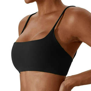 Wholesale <b>High</b> Impact Women Workout Yoga Bra U Neck Soft Compression Lightweight Custom Sports Bra <b>Top</b> - Product Image 3