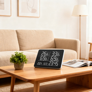 Không dây trong nhà/ngoài trời thermohygrometer với nhiệt độ và độ ẩm dữ liệu <span class=keywords><strong>logger</strong></span> và thông minh thời gian thực Màn hình giám sát - Product Image 4