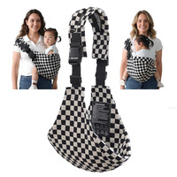 Porte-bébé ventral respirant avec sangle d'épaule réglable et bretelles ventilées pour tout-petit