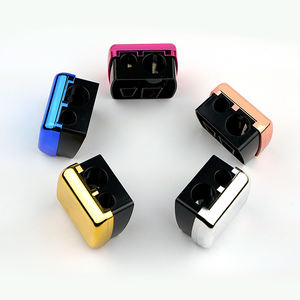 Rautan Makeup, Lipliner alis pisau lubang ganda kepala bening Logo kustom rautan pensil kosmetik rias - Product Image 5