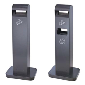 Cendrier colonne COCOUSD Lianfuda en acier inoxydable, design moderne, bac de collecte des mégots, utilisation intérieure et extérieure - Product Image 4
