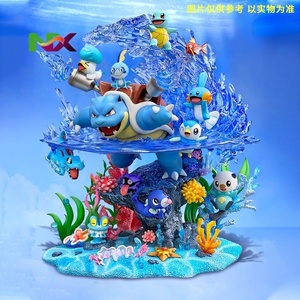 Ensemble familial de figurines d'action de type eau super grand format, cadeau, décoration de table ou collection pour les passionnés de Pokémon, artisanat en plastique - Product Image 3