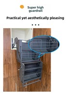 Refrigerador de Design Moderno com Grande Capacidade, Duas Cubas, Gavetas Superiores e Cestos, Elevador de Parede com Extração Profunda