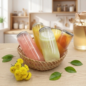 Botella de Plástico PET de 500 ml para Refrescos con Tapa de Aluminio, Diseño Esférico para Almacenar Bebidas, <span class=keywords><strong>Vino</strong></span>, Cerveza, Té, Jugo - Product Image 1