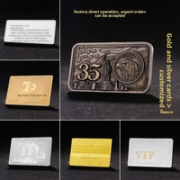Cartes de visite et plaques nominatives VIP en métal doré haut de gamme, motifs personnalisés