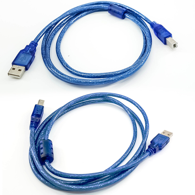USB 2.0 High-Speed Braid Shielded PVC All-Copper Printer Cable 5M for Computer Camera Mobile Phone Smart Watch & Earphone Use