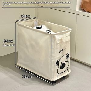 Estante de almacenamiento de oficina móvil con carrito con ruedas, cesta debajo de la Mesa para mochila escolar, Material PP para dormitorio de estudiantes - Product Image 5