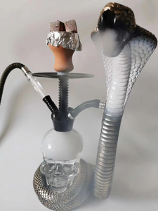 <span class=keywords><strong>Chicha</strong></span> traditionnelle égyptienne complète en forme de serpent, avec base lumineuse LED, en vente - Product Image 3