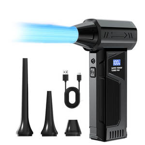 4-Gang-Einstellung Kabelloser Mini-Turbofan Tragbare Ventilatoren Elektrischer Turbo-Handventilator Luftgebläse Wiederaufladbarer Lüfter - Product Image 1