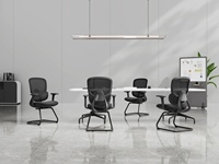 Chaise de bureau ergonomique à dossier en forme d'arc en maille pour personnel, conférences et usage domestique