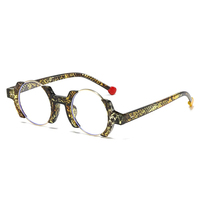 Gafas con Protección Anti-luz Azul de Diseño Italiano Moderno y Clásico para Mujer y Hombre, Monturas Ópticas Retro Redondas, Gafas de Sol 2025