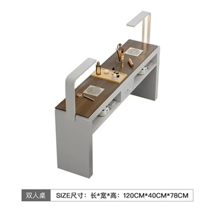 Conjunto de Muebles Comerciales para Salón - Mesa de Manicura Profesional con Luz LED para Spa de Belleza - Product Image 6