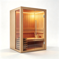 Cabine de sauna sur mesure haut de gamme avec une apparence unique et un artisanat en bois naturel pour des environnements de bien-être exclusifs
