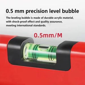 Shijing 1221 Niveau Aluminium Magnetische Hoge Precisie Niveau Anti-Val Balans Liniaal Multifunctionele Hoek Meetinstrument - Product Image 6