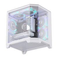 ALSEYE Special Design Computer Case 240 Cooler Ocean-3-W White Color PC Case With 3 Sides Glass Window