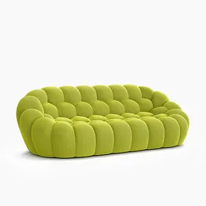Divano in cotone stereotipato a bolle designer semplice divano in tessuto pigro