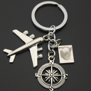 Porte-clés personnalisé avec mots gravés, série <span class=keywords><strong>voyage</strong></span> en <span class=keywords><strong>avion</strong></span> - Product Image 3