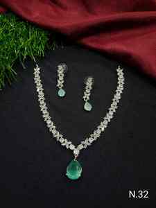 Conjunto de Collar de Novia con Diamantes Americanos, Joyería de Boda de Alta Calidad, Tendencia 2026, Aretes Chapados de Lujo, Estilo Clásico - Product Image 3