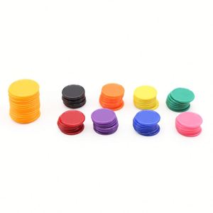 Fichas de Plástico Personalizadas al por Mayor, de Calidad, Coloridas, con Impresión de Logotipo y Número en Uno o Ambos Lados, para Accesorios de Juegos de Mesa - Product Image 5