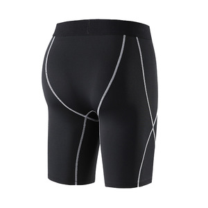 Men's Sporty Elastic Waist High Waist Quick Dry Breathable Athletic Shorts for Running Fitness - Product Image 5