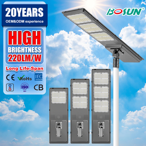 Lampe solaire LED extérieure 8000LM 10000LM, IP65, super lumineuse, 220lm/w, étanche, longue durée de vie, tout-en-un - Product Image 3