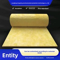 Rouleau de laine de verre jaune économique, écologique, sans formaldéhyde, matériau isolant pour cloisons intérieures, entrepôts et extérieurs
