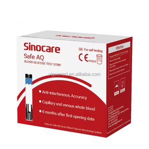 <span class=keywords><strong>Tiras</strong></span> reactivas para la <span class=keywords><strong>diabetes</strong></span> Safe AQ Smart Sinocare - Product Image 6