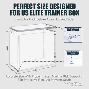 Étui <span class=keywords><strong>de</strong></span> protection personnalisé pour cartes <span class=keywords><strong>de</strong></span> jeu <span class=keywords><strong>de</strong></span> société, avec protection UV, couvercles magnétiques, en plastique, pour cartes TCG et MTG - Product Image 4