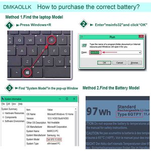 Batería para portátil 6GTPY 4GVGH para Dell XPS 15 7590 Vostro 7500, batería de repuesto de 8500mAh, precio al por mayor, con certificación CE y RoHS - Product Image 4
