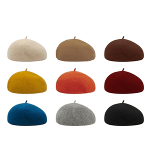 Sombrero de boina de punto octogonal con carácter de invierno personalizado, <span class=keywords><strong>gorra</strong></span> de pintor ligera Retro coreana para deportes de playa informales - Product Image 2