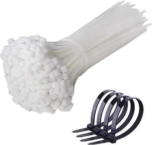 サイズ合わせジップタイ700パックヘビーデューティナイロンケーブルタイ4 + 6 + 8 + 10 + 12インチ長UV耐性40lbsプラスチックワイヤータイ300mm - Product Image 1