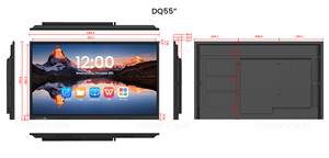 Cadre tactile IR personnalisé HISEEVIEW, écran 55, 65, 75, 86 pouces, coque métallique, PC tout-en-un interactif, tableau blanc, Smart TV - Product Image 6