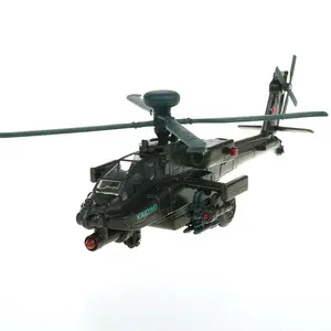 Toptan ölçekli 64-1:64 alaşım 1:64 ölçekli Ah-64D Apa Che ordu helikopter oyuncak