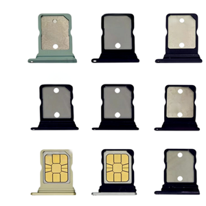 Tiroir de carte Nano SIM en métal noir pour Google Pixel 7 Pro, pièce de rechange pour kit de réparation, accessoire de téléphone portable OEM, vente en gros - Product Image 1