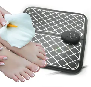 Almohadilla de masaje de cuero para aliviar el dolor, masajeador eléctrico multifuncional de pulso suave y cómodo