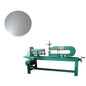 Manual metal circular plate cutting and shearing machine