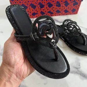 Sandalias de Playa de Verano para <span class=keywords><strong>Mujer</strong></span> de Diseño de Alta Calidad al por Mayor, con Diamantes y Cuero, Zapatos de Moda para <span class=keywords><strong>Mujer</strong></span> - Product Image 4