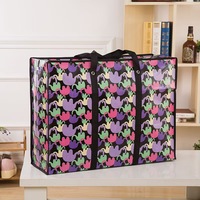 Sac de déménagement Sac polochon en coton pour couette Rangement imperméable non tissé épais Sac à provisions portable laminé
