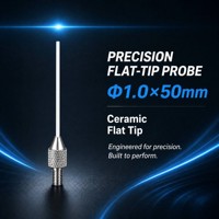 Sonde à pointe plate en céramique SD1.0X50mm, filetage M2.5, stylet de mesure de précision pour indicateur à cadran, pièce de rechange pour micromètre