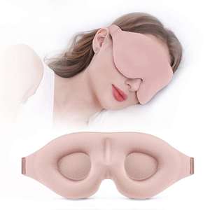 Masque de sommeil en mousse 3D profilé, occultant, personnalisé, réglable, pour voyage, vente en gros - Product Image 4